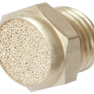 SILENCIADOR LATON HEXAGONAL CON BASE PLANA