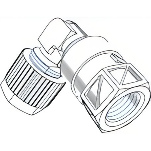 CODO HEMBRA CILINDRICO PVDF