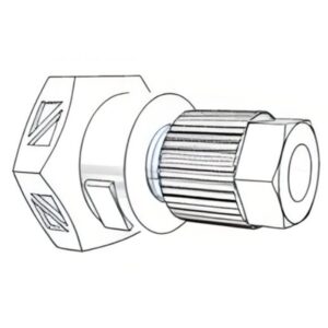RECTO HEMBRA PVDF