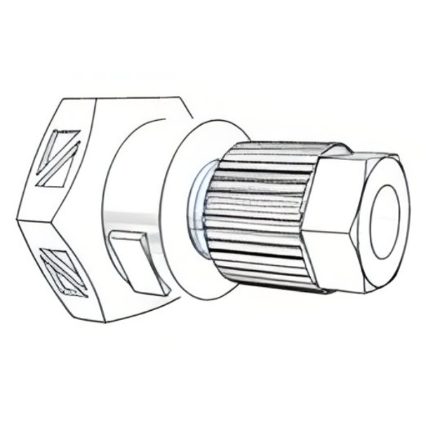 RECTO HEMBRA PVDF