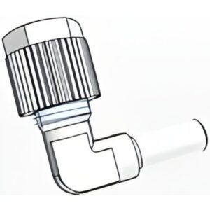 UNION EN CODO TUBO-ESPIGA LISA PVDF