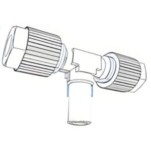 UNION EN T TUBO-ESPIGA LISA PVDF