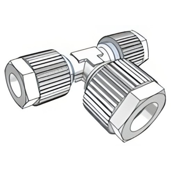 UNION EN TE TUBO-TUBO-TUBO PVDF