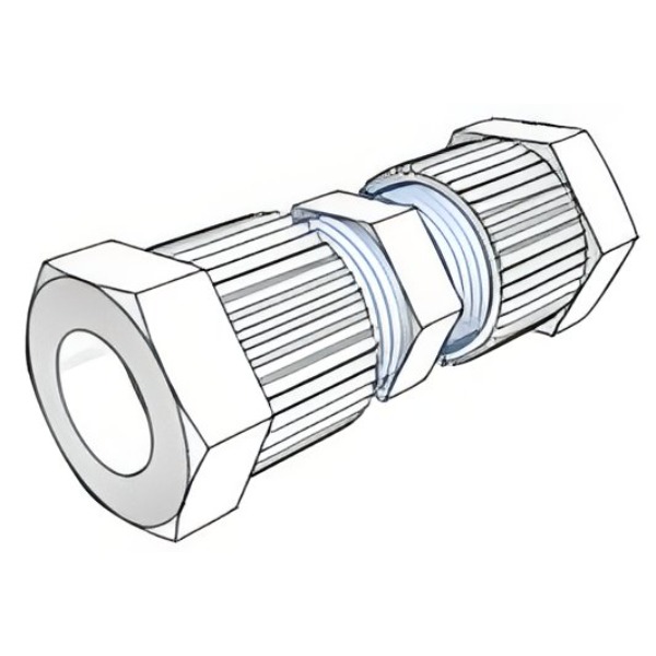 UNION RECTA TUBO-TUBO PVDF