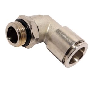CODO MACHO CILINDRICO ORIENTABLE LATON NIQUELADO